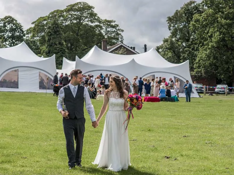 Jessica and Joe’s fairground themed marquee wedding in Rotherham