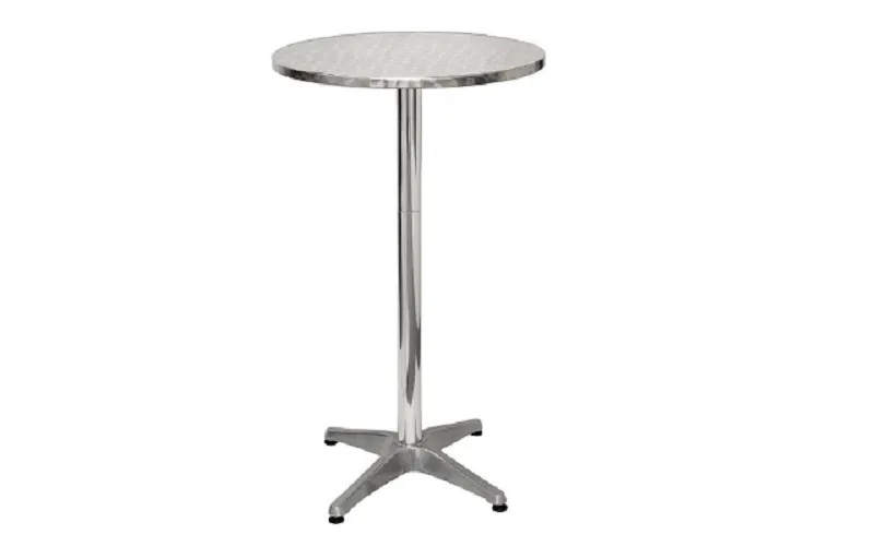 Stainless steel poseur tables